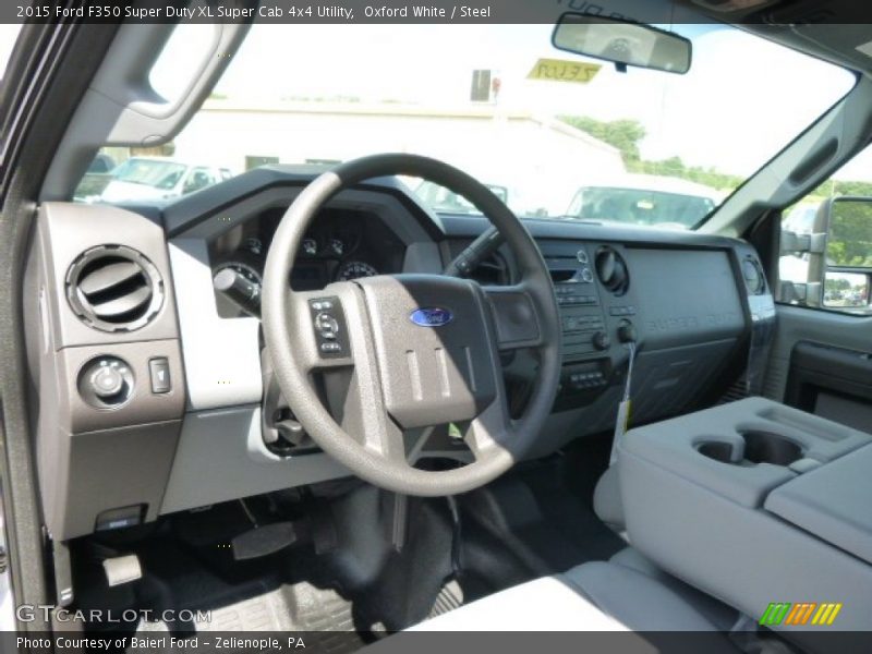 Oxford White / Steel 2015 Ford F350 Super Duty XL Super Cab 4x4 Utility