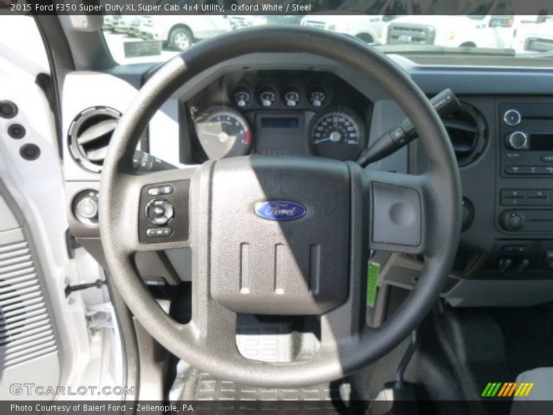 Oxford White / Steel 2015 Ford F350 Super Duty XL Super Cab 4x4 Utility