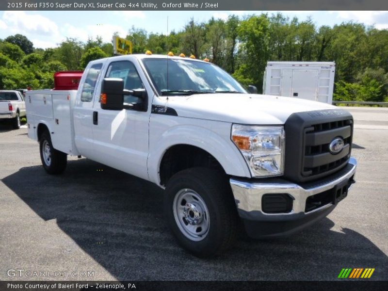 Oxford White / Steel 2015 Ford F350 Super Duty XL Super Cab 4x4 Utility
