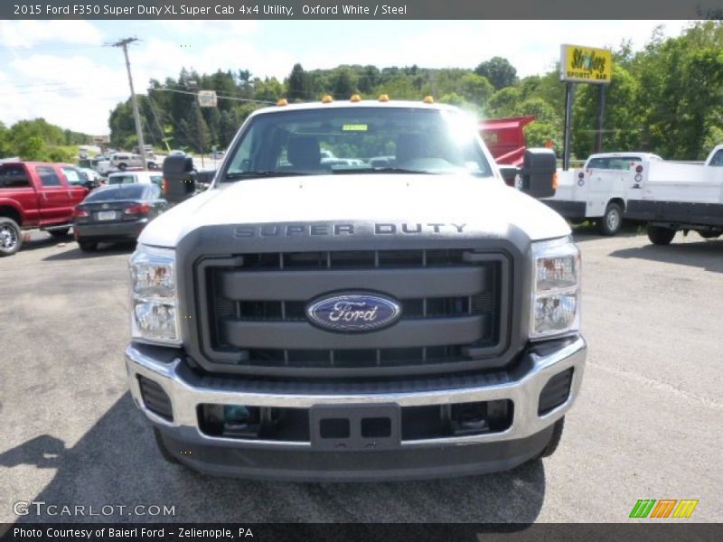 Oxford White / Steel 2015 Ford F350 Super Duty XL Super Cab 4x4 Utility