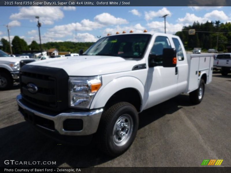 Oxford White / Steel 2015 Ford F350 Super Duty XL Super Cab 4x4 Utility