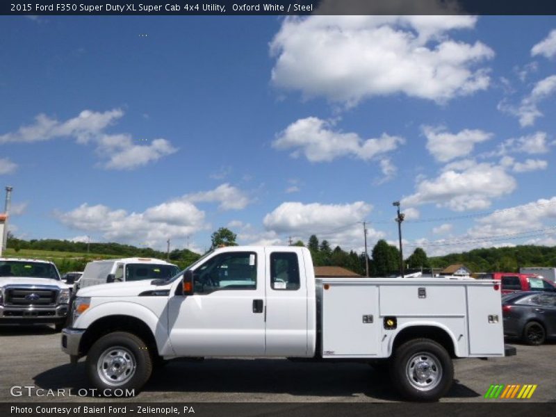 Oxford White / Steel 2015 Ford F350 Super Duty XL Super Cab 4x4 Utility