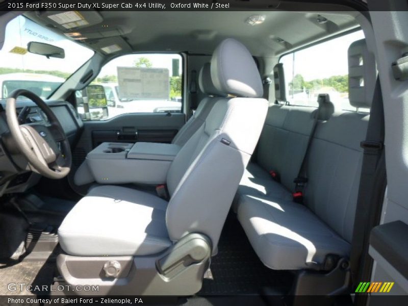 Oxford White / Steel 2015 Ford F350 Super Duty XL Super Cab 4x4 Utility