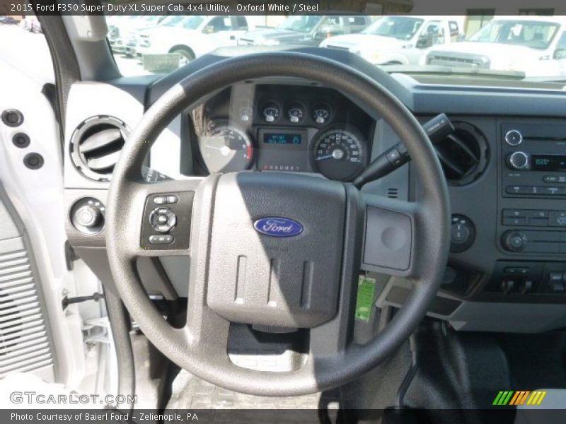 Oxford White / Steel 2015 Ford F350 Super Duty XL Super Cab 4x4 Utility