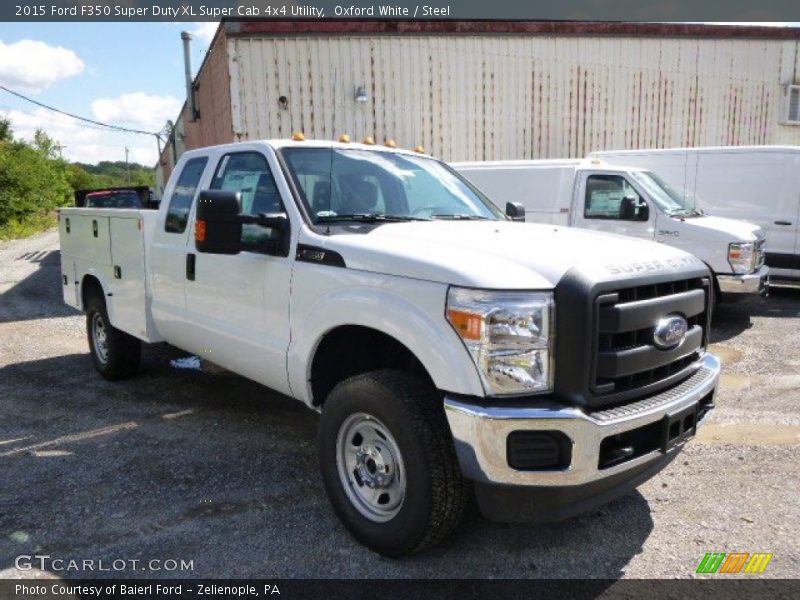 Oxford White / Steel 2015 Ford F350 Super Duty XL Super Cab 4x4 Utility