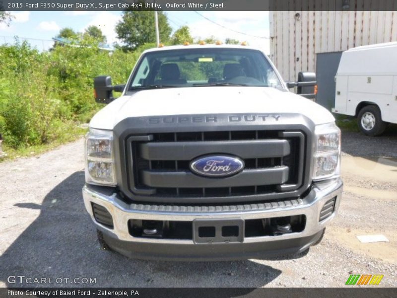 Oxford White / Steel 2015 Ford F350 Super Duty XL Super Cab 4x4 Utility