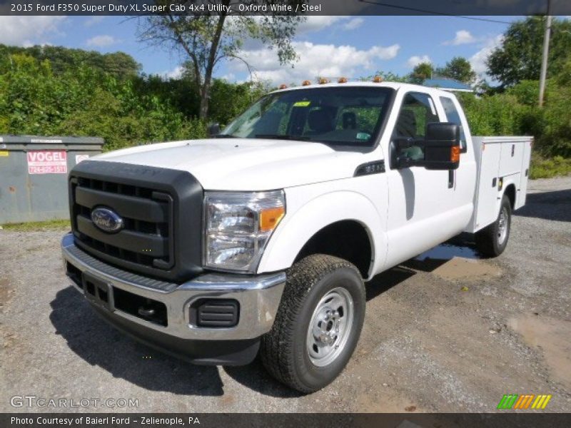 Oxford White / Steel 2015 Ford F350 Super Duty XL Super Cab 4x4 Utility