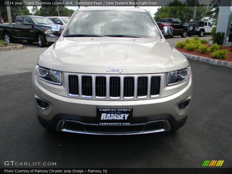 Cashmere Pearl / New Zealand Black/Light Frost 2014 Jeep Grand Cherokee Limited 4x4