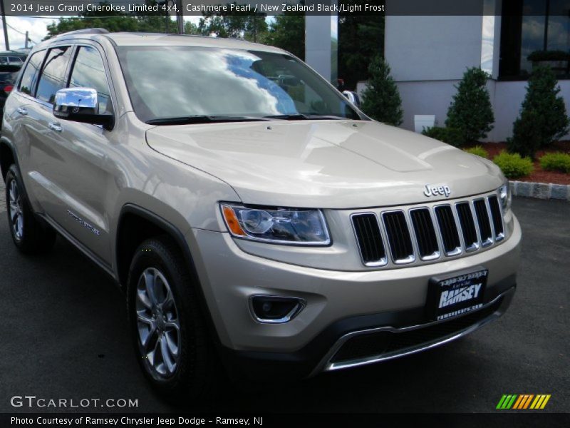 Cashmere Pearl / New Zealand Black/Light Frost 2014 Jeep Grand Cherokee Limited 4x4