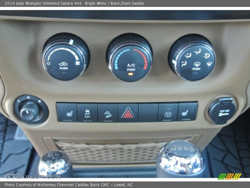 Bright White / Black/Dark Saddle 2014 Jeep Wrangler Unlimited Sahara 4x4