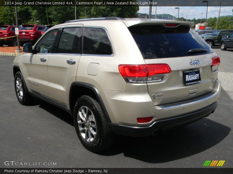 Cashmere Pearl / New Zealand Black/Light Frost 2014 Jeep Grand Cherokee Limited 4x4