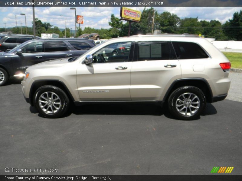 Cashmere Pearl / New Zealand Black/Light Frost 2014 Jeep Grand Cherokee Limited 4x4