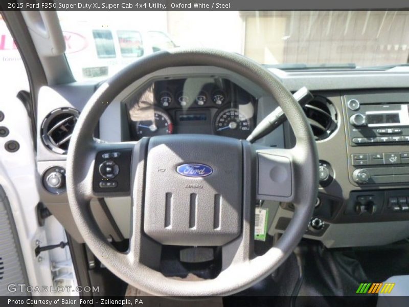 Oxford White / Steel 2015 Ford F350 Super Duty XL Super Cab 4x4 Utility