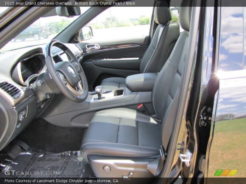 Brilliant Black Crystal Pearl / Black 2015 Jeep Grand Cherokee Overland
