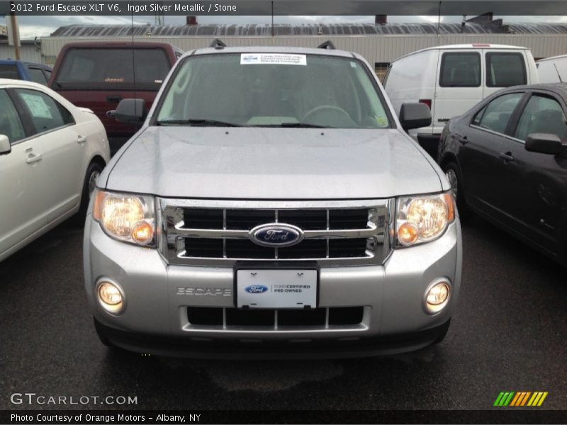 Ingot Silver Metallic / Stone 2012 Ford Escape XLT V6