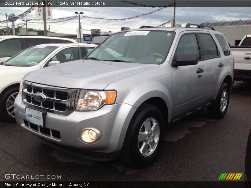 Ingot Silver Metallic / Stone 2012 Ford Escape XLT V6
