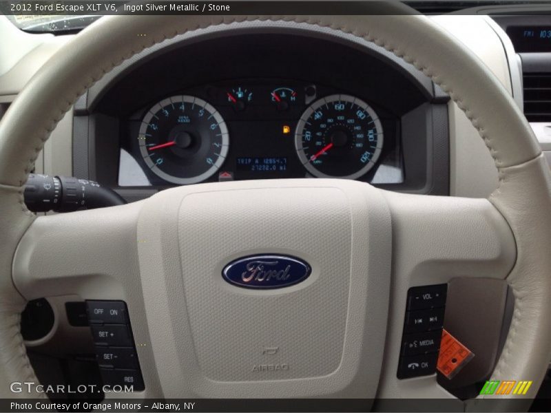 Ingot Silver Metallic / Stone 2012 Ford Escape XLT V6