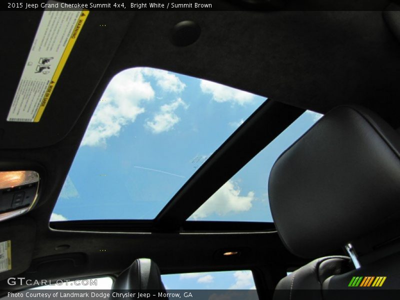 Sunroof of 2015 Grand Cherokee Summit 4x4