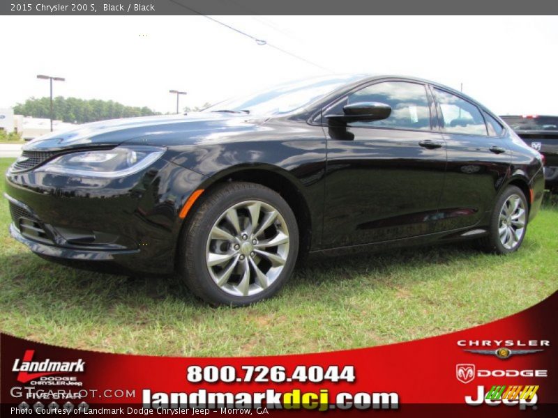 Black / Black 2015 Chrysler 200 S