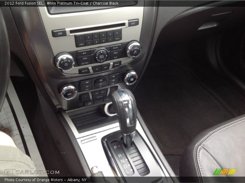 White Platinum Tri-Coat / Charcoal Black 2012 Ford Fusion SEL