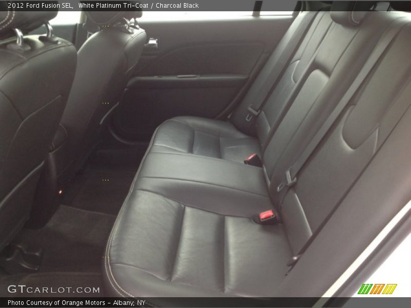 White Platinum Tri-Coat / Charcoal Black 2012 Ford Fusion SEL