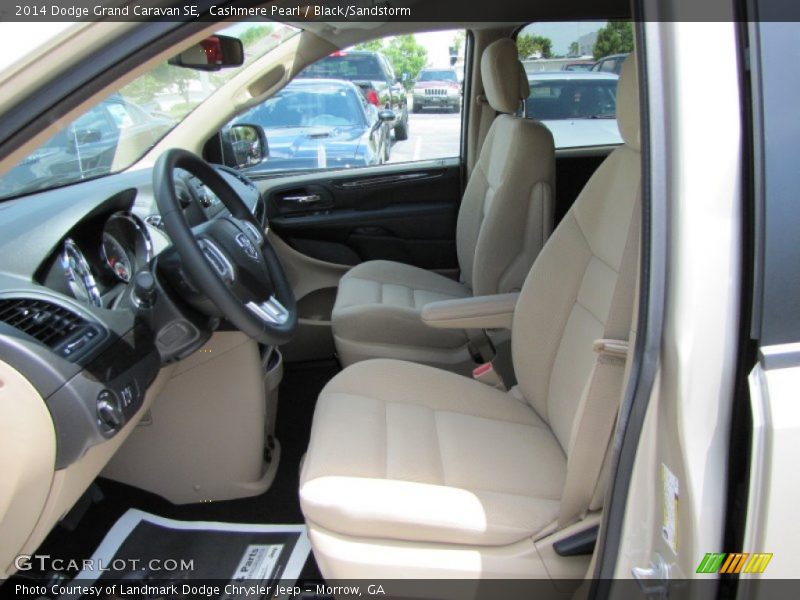 Cashmere Pearl / Black/Sandstorm 2014 Dodge Grand Caravan SE