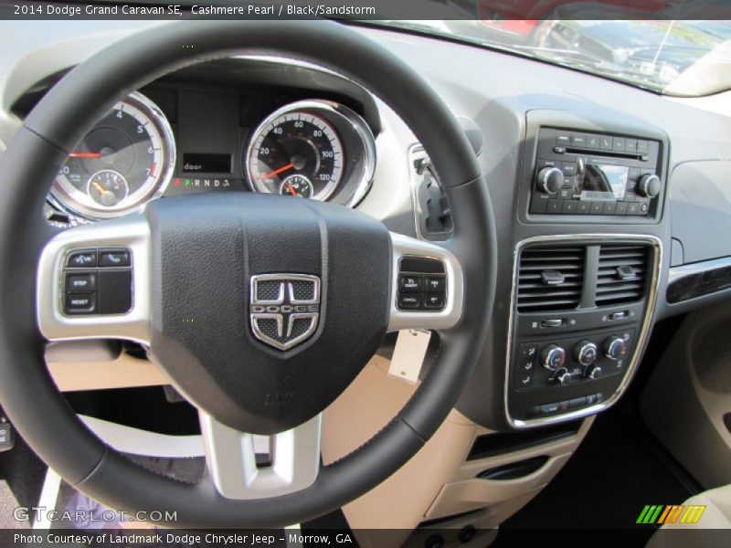 Cashmere Pearl / Black/Sandstorm 2014 Dodge Grand Caravan SE