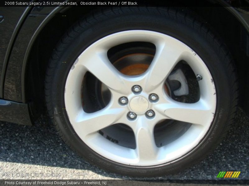 Obsidian Black Pearl / Off Black 2008 Subaru Legacy 2.5i Limited Sedan