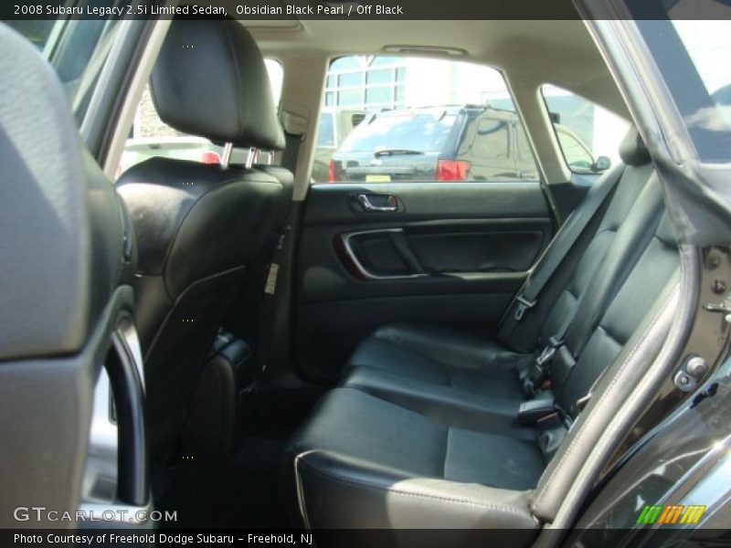 Obsidian Black Pearl / Off Black 2008 Subaru Legacy 2.5i Limited Sedan