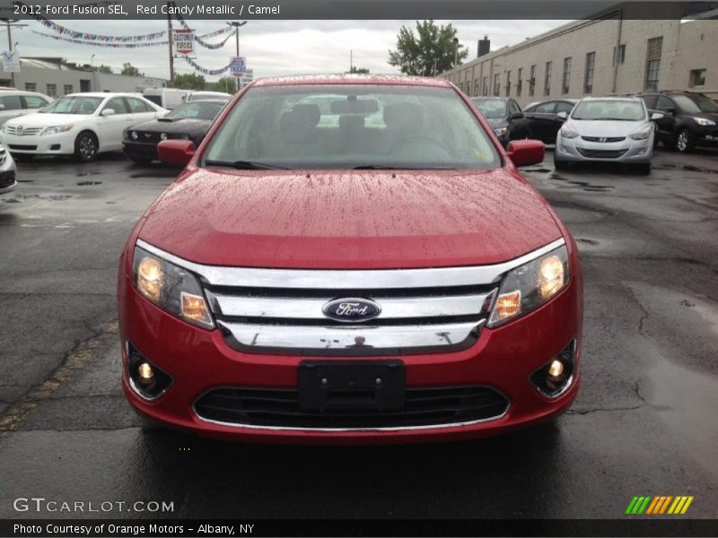 Red Candy Metallic / Camel 2012 Ford Fusion SEL