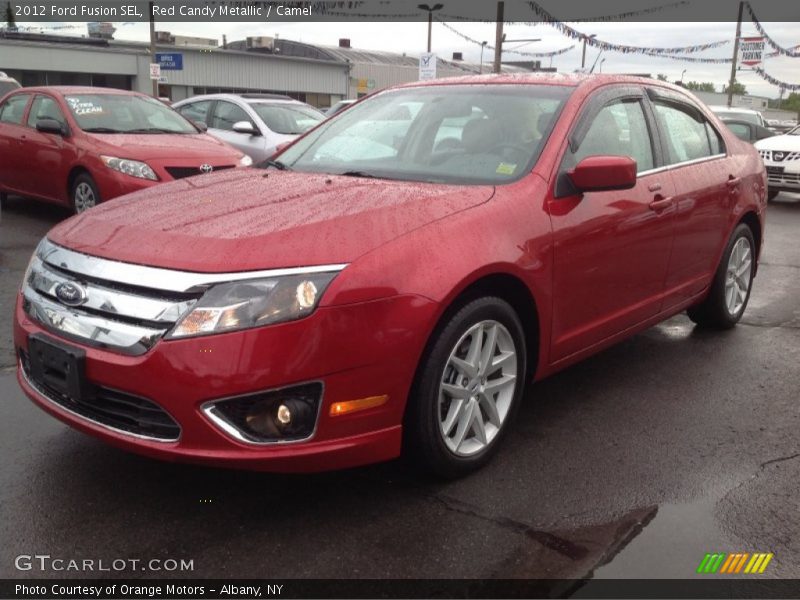 Red Candy Metallic / Camel 2012 Ford Fusion SEL