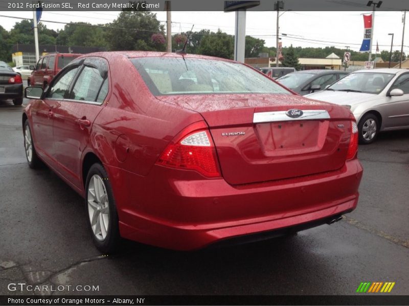 Red Candy Metallic / Camel 2012 Ford Fusion SEL