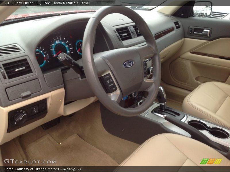 Red Candy Metallic / Camel 2012 Ford Fusion SEL