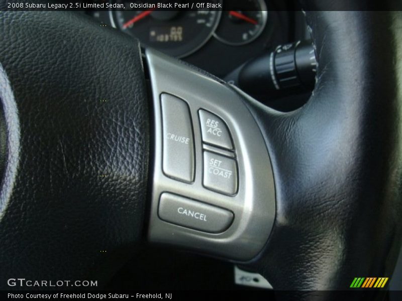 Obsidian Black Pearl / Off Black 2008 Subaru Legacy 2.5i Limited Sedan