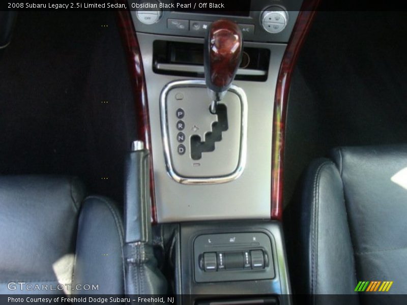 Obsidian Black Pearl / Off Black 2008 Subaru Legacy 2.5i Limited Sedan