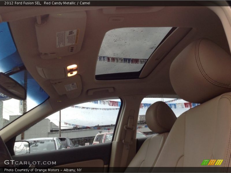 Red Candy Metallic / Camel 2012 Ford Fusion SEL