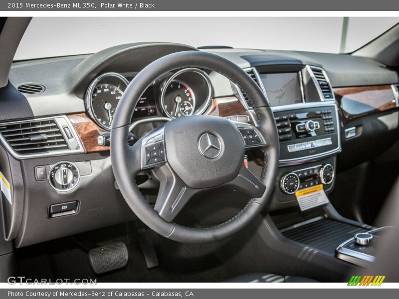 Polar White / Black 2015 Mercedes-Benz ML 350