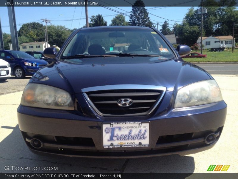 Moonlit Blue / Gray 2005 Hyundai Elantra GLS Sedan