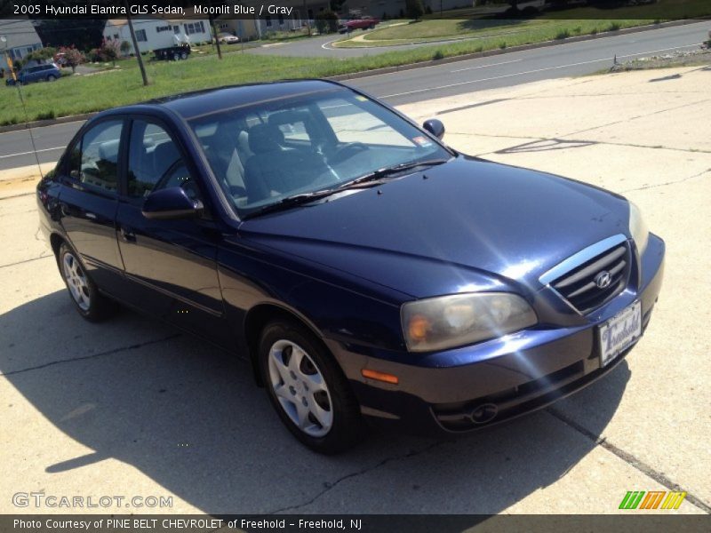Moonlit Blue / Gray 2005 Hyundai Elantra GLS Sedan