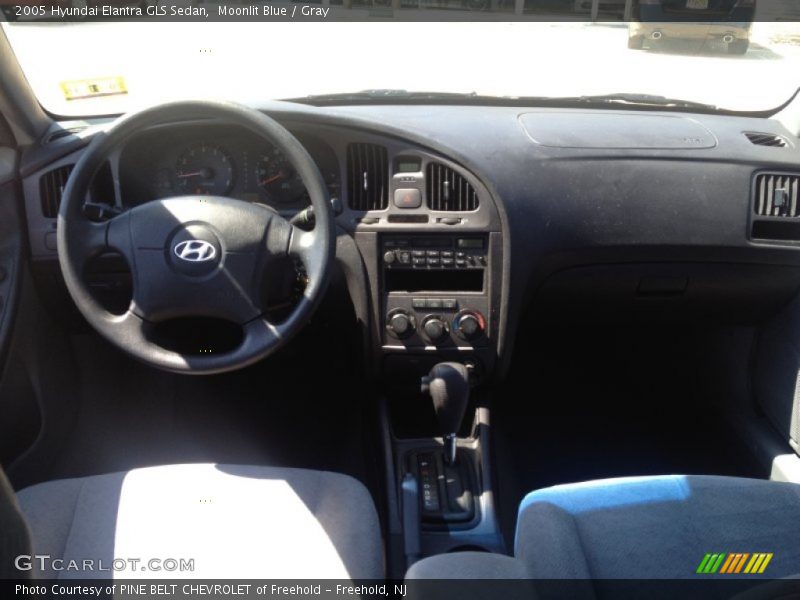 Moonlit Blue / Gray 2005 Hyundai Elantra GLS Sedan