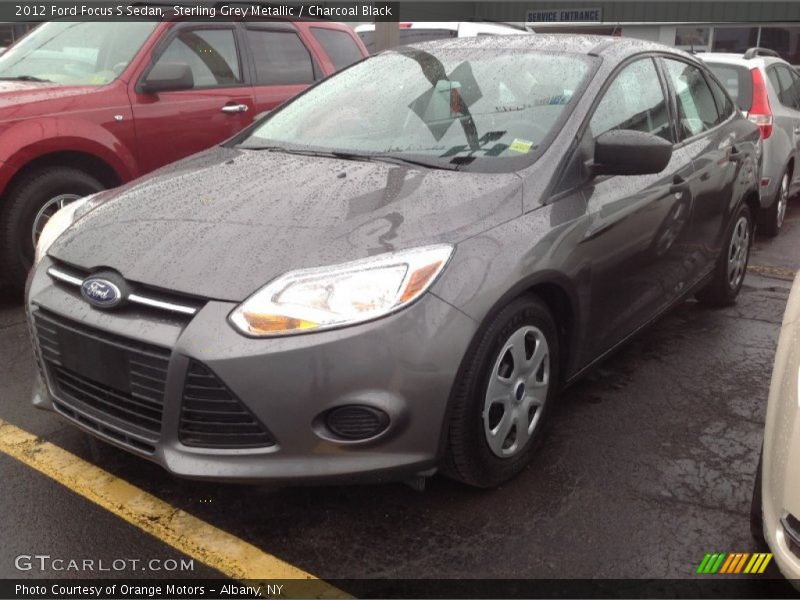 Sterling Grey Metallic / Charcoal Black 2012 Ford Focus S Sedan