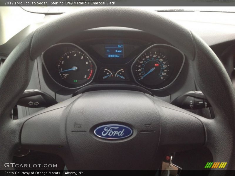 Sterling Grey Metallic / Charcoal Black 2012 Ford Focus S Sedan