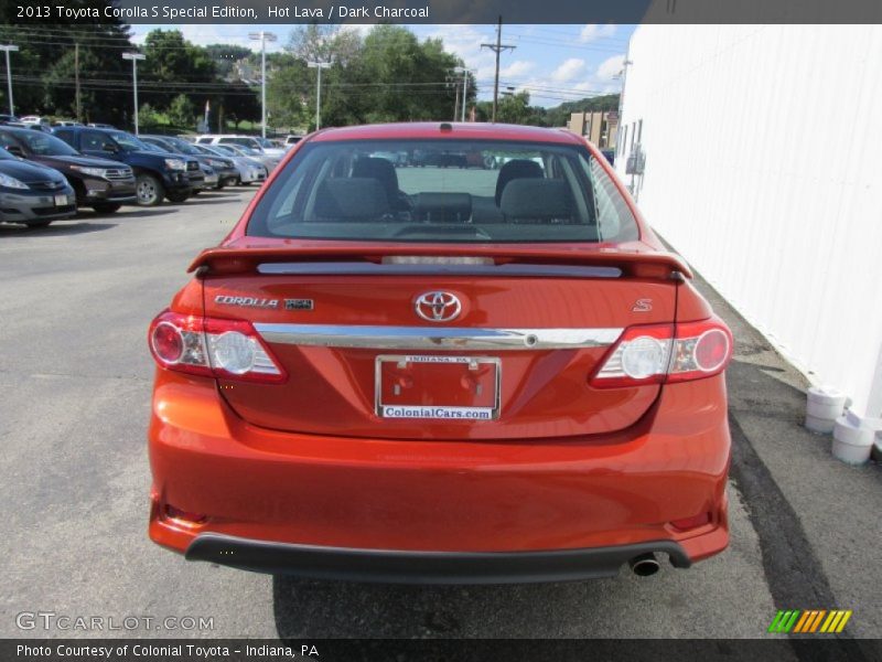 Hot Lava / Dark Charcoal 2013 Toyota Corolla S Special Edition