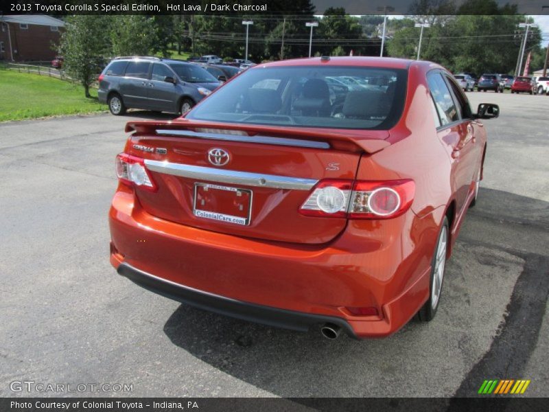 Hot Lava / Dark Charcoal 2013 Toyota Corolla S Special Edition