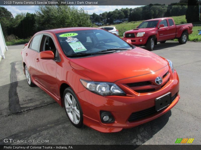 Hot Lava / Dark Charcoal 2013 Toyota Corolla S Special Edition