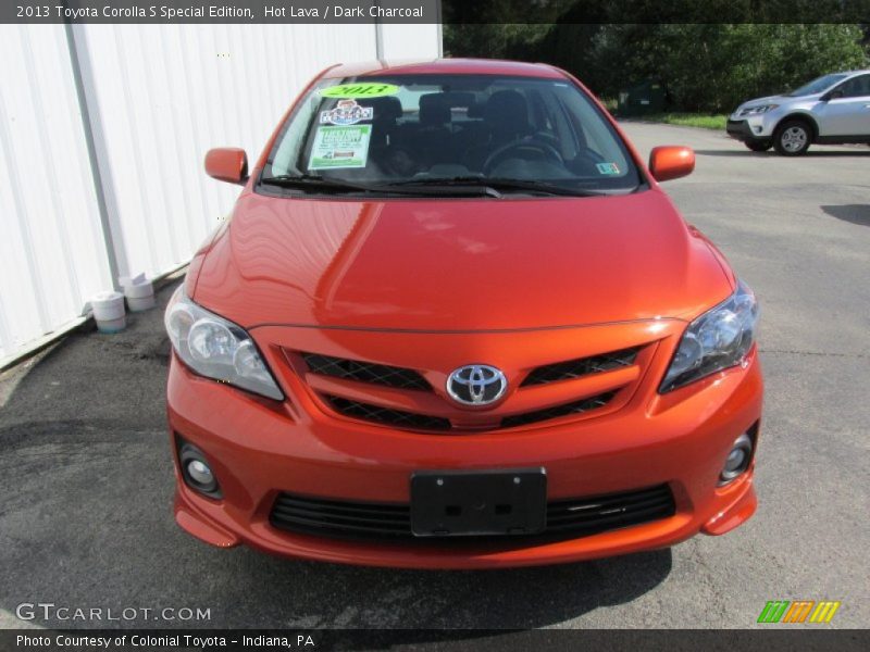 Hot Lava / Dark Charcoal 2013 Toyota Corolla S Special Edition