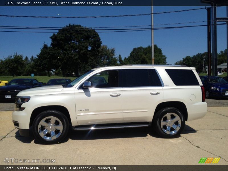 White Diamond Tricoat / Cocoa/Dune 2015 Chevrolet Tahoe LTZ 4WD