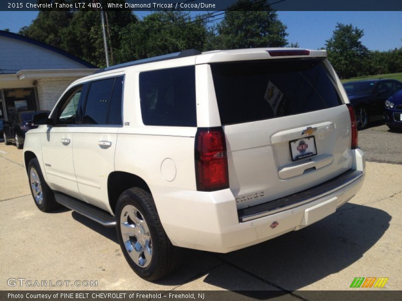 White Diamond Tricoat / Cocoa/Dune 2015 Chevrolet Tahoe LTZ 4WD