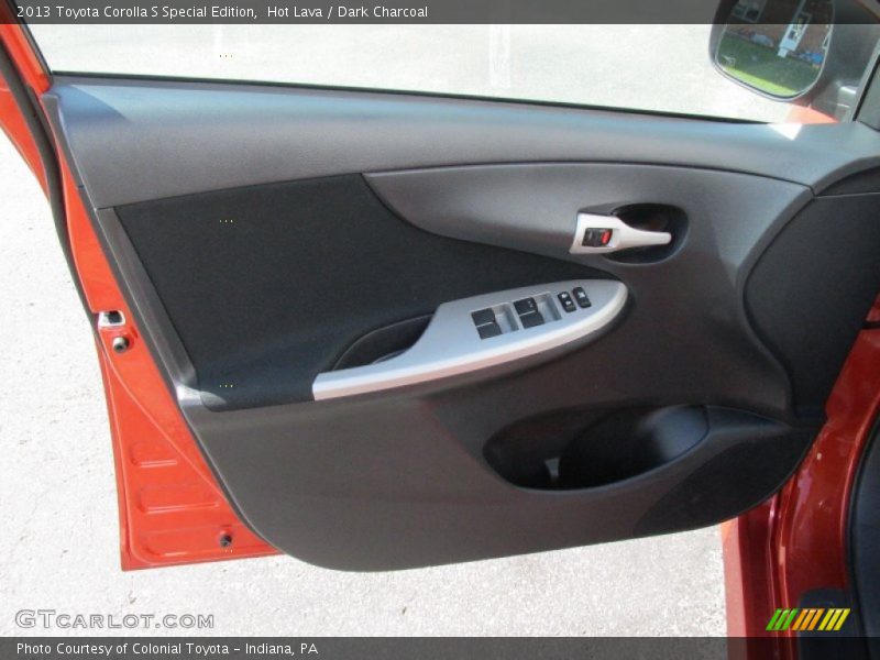 Hot Lava / Dark Charcoal 2013 Toyota Corolla S Special Edition