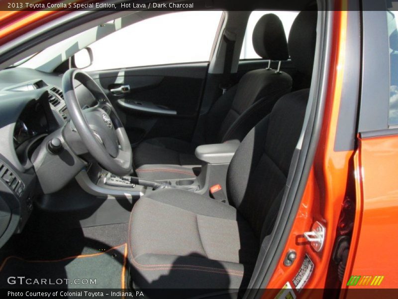 Hot Lava / Dark Charcoal 2013 Toyota Corolla S Special Edition